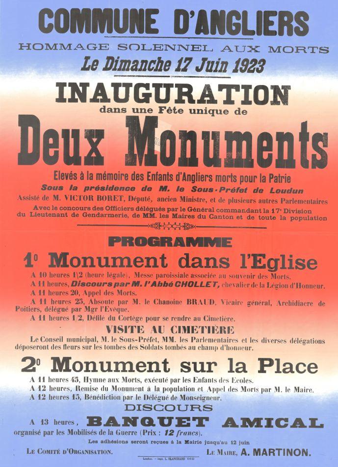 07 Affiche Angliers 1923