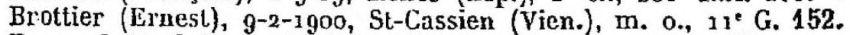 BROTTIER Ernest Liste Prisonniers Francais N 38 Paris 8 Novembre 1940